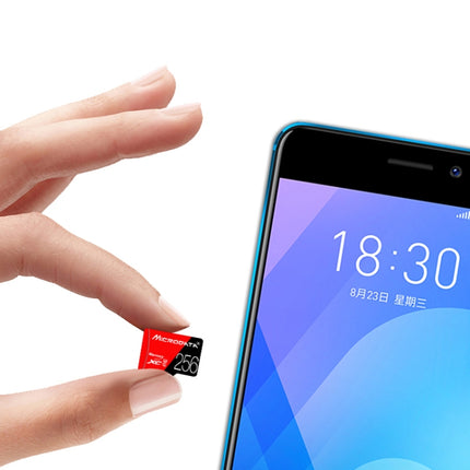 MICRODATA 256GB U3 Roja y Negra TF(Micro SD) Tarjeta Memoria 80MB/s Velocidad