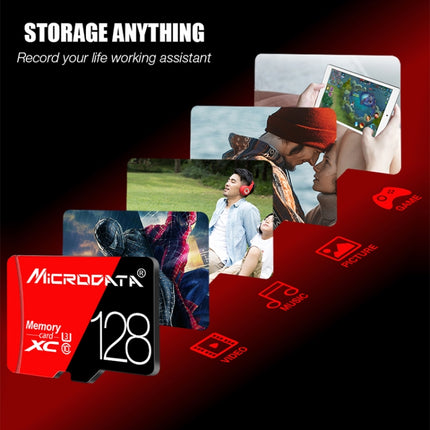 MICRODATA 256GB U3 Roja y Negra TF(Micro SD) Tarjeta Memoria 80MB/s Velocidad