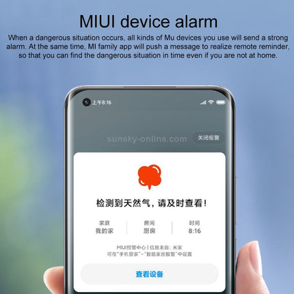 Xiaomi Smart Home Gas Alarm Sensor Detector 70db Bluetooth Blanco
