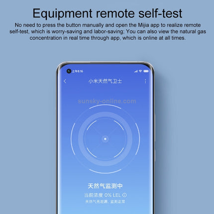 Xiaomi Smart Home Gas Alarm Sensor Detector 70db Bluetooth Blanco