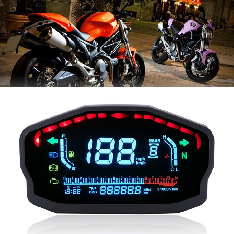 Speedpark Universal Velocímetro Digital Para Motocicleta Retroiluminado