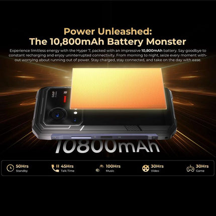 HOTWAV Hyper 7 Teléfono Resistente 8GB+256GB 10800mAh 5G