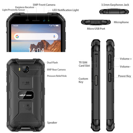 Ulefone Armor X6 Rugged Phone 12GB+512GB Smartphone Resistencia