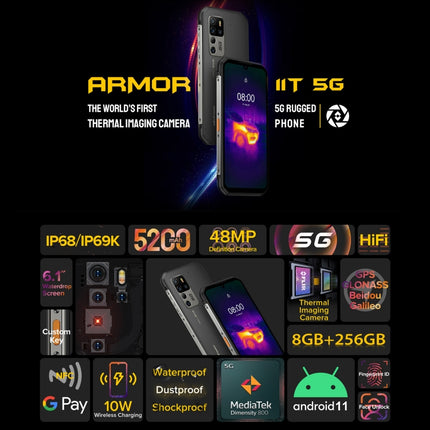 Ulefone Armor 11T 5G 8GB+256GB Imagen Térmica