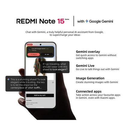 Xiaomi Redmi Note 15 Pro 5G Global Smartphone 6.83 Pulgadas Rendimiento