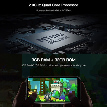 UNIWA W555 Teléfono 3GB+32GB IP68 Resistente by UNIWA