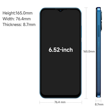 Itel T606 Smartphone 8GB+128GB Android 13 6.52in 4G Face ID Batería 4400 mAh