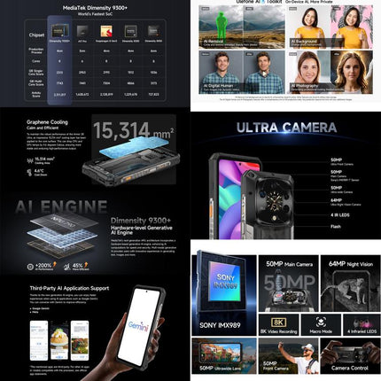 Ulefone Armor 28 Teléfono 16GB+1024GB Visión Nocturna 5G by Ulefone
