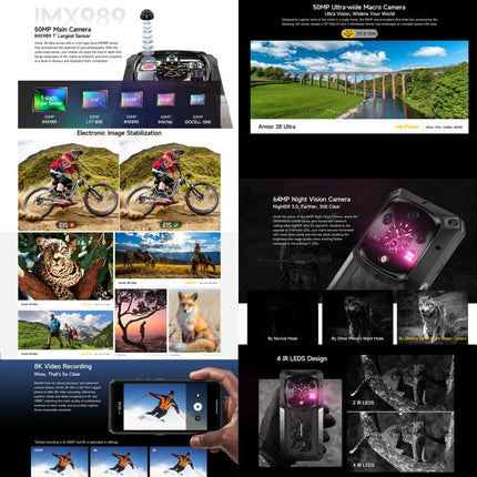 Ulefone Armor 28 Teléfono 16GB+1024GB Visión Nocturna 5G by Ulefone