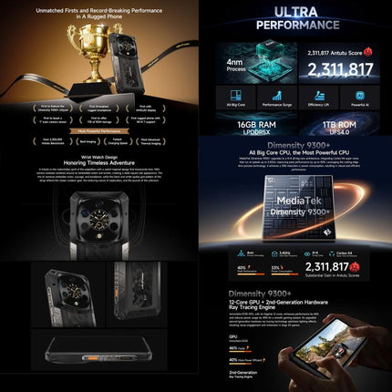 Ulefone Armor 28 UltraThermal Teléfono 16GB+1TB 5G Batería by Ulefone