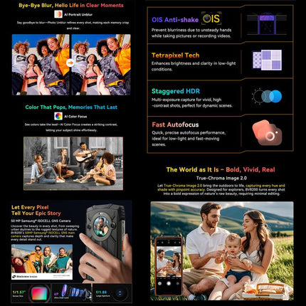 Blackview BV8200 Teléfono 12GB+256GB 6.5 Pulgadas 4G