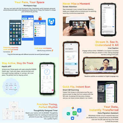 Blackview BV8200 Teléfono 12GB+256GB 6.5 Pulgadas 4G