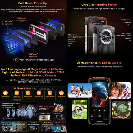 Blackview BV8200 Teléfono 12GB+256GB 6.5 Pulgadas 4G