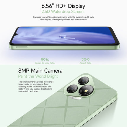 Ulefone Note 19 Smartphone 3GB+32GB Face ID Y Huella Lateral 4G