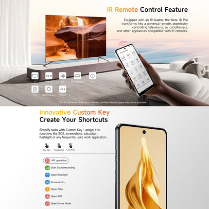 Ulefone Note 18 Pro Smartphone 6GB+256GB 6.78 Pulgadas 4G