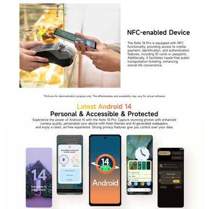 Ulefone Note 18 Pro Smartphone 6GB+256GB 6.78 Pulgadas 4G