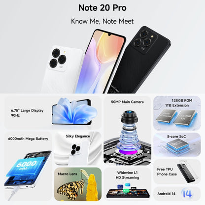 Ulefone Note 20 Pro Smartphone 4GB+128GB 6000mAh 4G by Ulefone