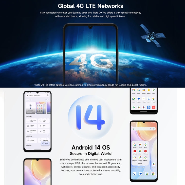 Ulefone Note 20 Pro Smartphone 4GB+128GB 6000mAh 4G by Ulefone