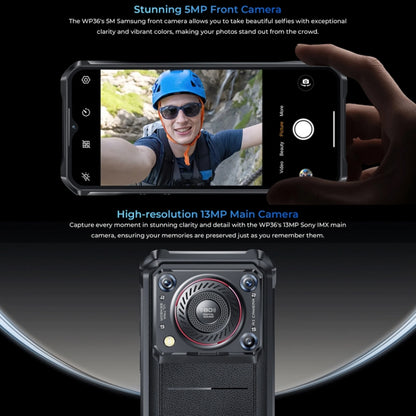 Oukitel WP36 Pro, 6GB+256GB, Smartphone Resistente, 10600mAh, IP68/IP69K, 4G, MediaTek Octa Core