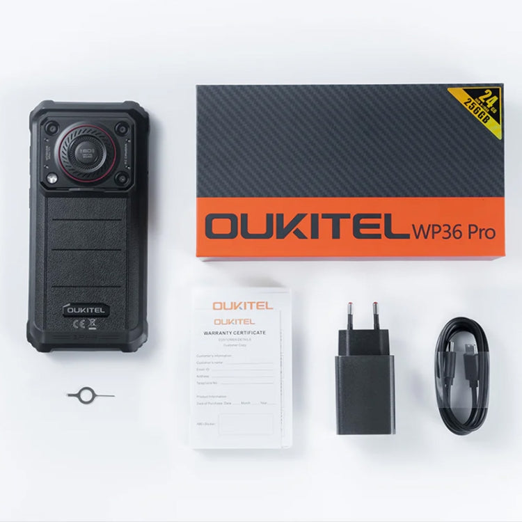 Oukitel WP36 Pro, 6GB+256GB, Smartphone Resistente, 10600mAh, IP68/IP69K, 4G, MediaTek Octa Core