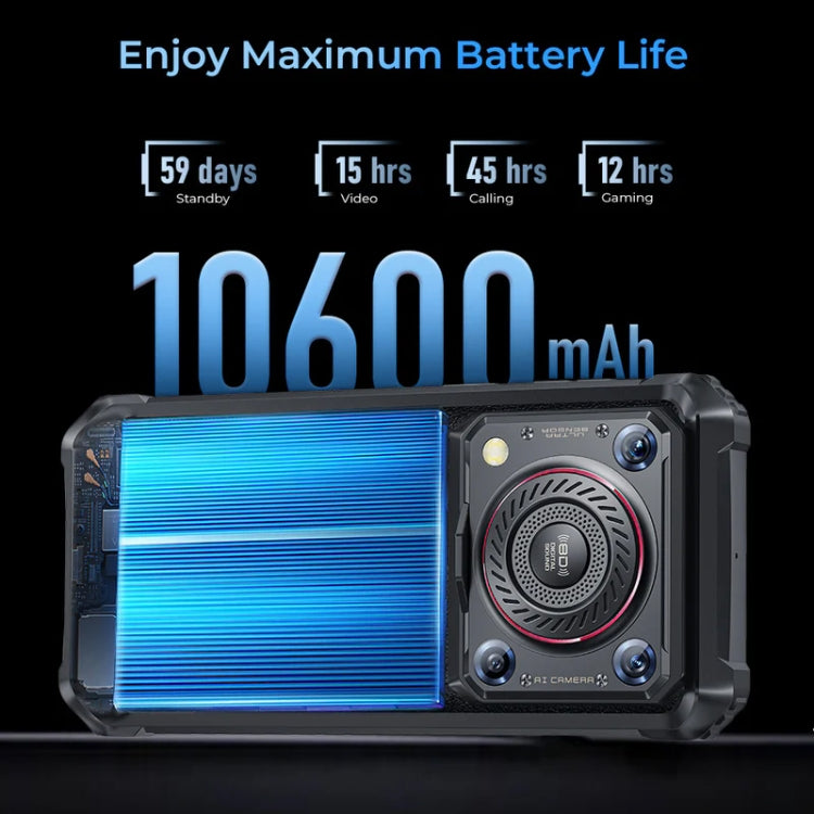 Oukitel WP36 Pro, 6GB+256GB, Smartphone Resistente, 10600mAh, IP68/IP69K, 4G, MediaTek Octa Core