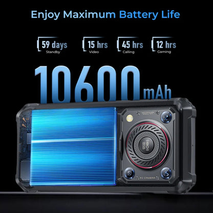 Oukitel WP36 Pro, 6GB+256GB, Smartphone Resistente, 10600mAh, IP68/IP69K, 4G, MediaTek Octa Core