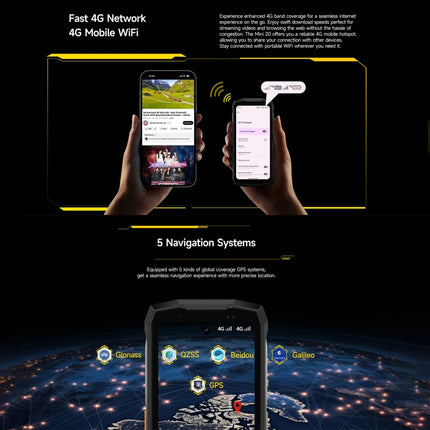 Ulefone Armor Mini 20 Teléfono Resistente 8GB+256GB IP68 4G by Ulefone