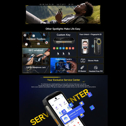 Ulefone Armor Mini 20 Teléfono Resistente 8GB+256GB IP68 4G by Ulefone