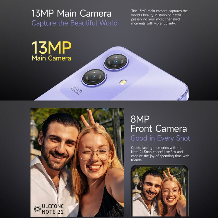 Ulefone Note 21, 4 GB + 128 GB, Android 14, 5000mAh, 4G