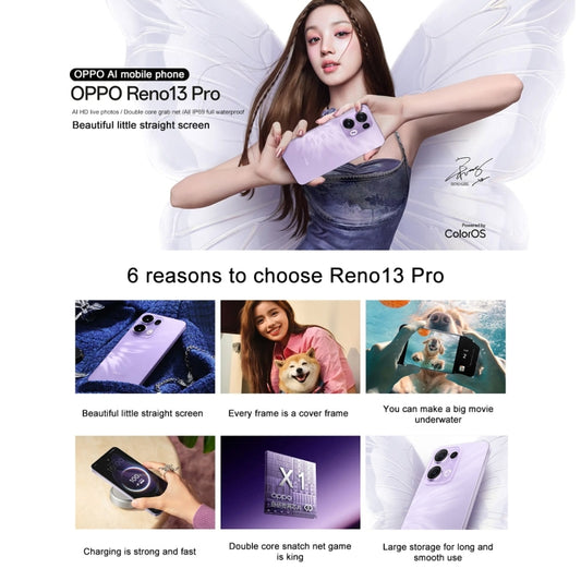 Teléfono OPPO Reno13 Pro AI 16GB+512GB 50MP 5800mAh 5G