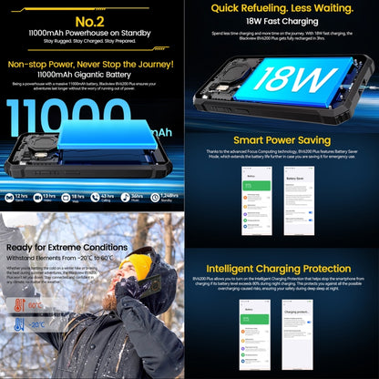 Blackview BV6200 Plus Teléfono Inteligente 8GB+256GB IP68 by Blackview
