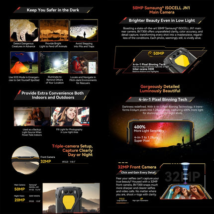 Blackview BV7300 Teléfono Resistente 6GB+256GB IP68 4G OTG