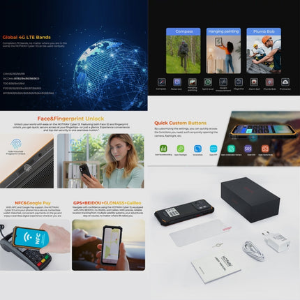 Hotwav Cyber 13 Teléfono 8GB+128GB 6,6 Pulgadas IP68 4G