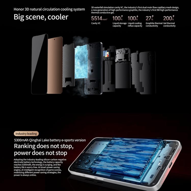 Honor GT 16GB + 512GB Smartphone 5G Snapdragon 8 Gen 3