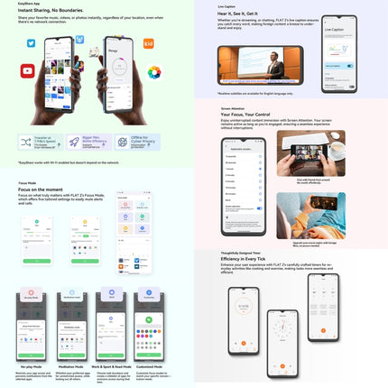 Blackview Oscal FLAT 2 Teléfono Móvil 4GB+128GB Android 14