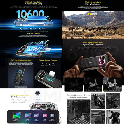 Ulefone Armor 27 Teléfono 12GB+256GB 4G Visión Nocturna by Ulefone