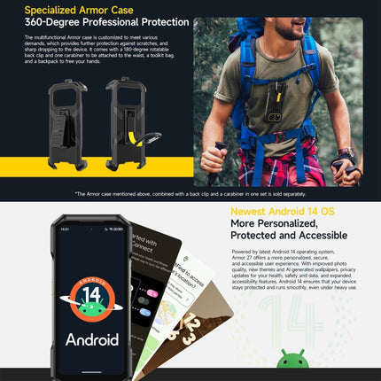 Ulefone Armor 27 Teléfono 12GB+256GB 4G Visión Nocturna by Ulefone