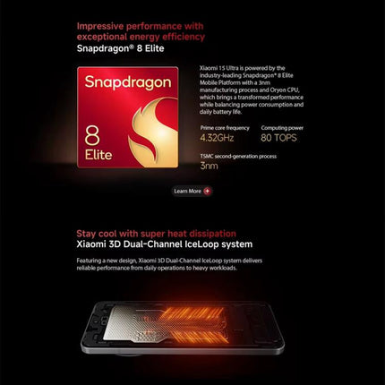 Xiaomi Xiaomi 15 Ultra Global Smartphone 16GB+512GB 200MP Cámara 5G