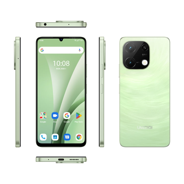 UMIDIGI G9C, 6GB+128GB, 50MP Cámara, 5000mAh, 4G, Rojo