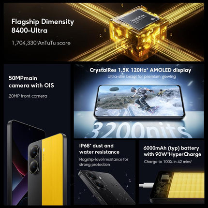 Xiaomi POCO X7 Pro 5G 12GB 512GB Pantalla 6.67 pulgadas Negro