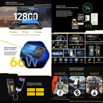 Ulefone Armor 30 Pro Smartphone 16GB+512GB 5G Duradero by Ulefone