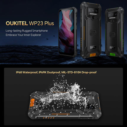 Oukitel WP23 Plus Teléfono Resistente 8GB 256GB Pantalla 6.52