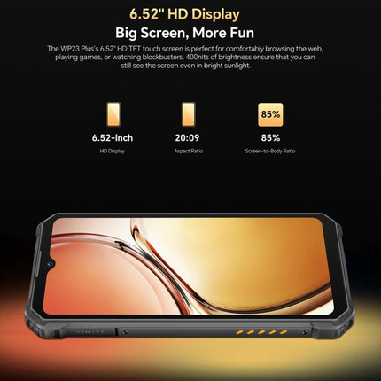 Oukitel WP23 Plus Smartphone 8GB+256GB 6,52 pulgadas Android 14 Pantalla