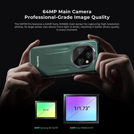 Oukitel WP39 Pro 5G Smartphone 12GB+512GB Android 14 Visión Nocturna