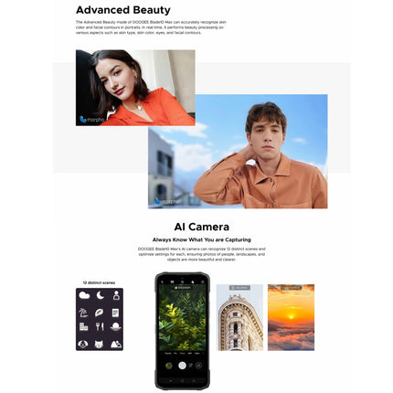 DOOGEE Blade 10 Max Smartphone Red 8GB+256GB 4G NFC Android 14