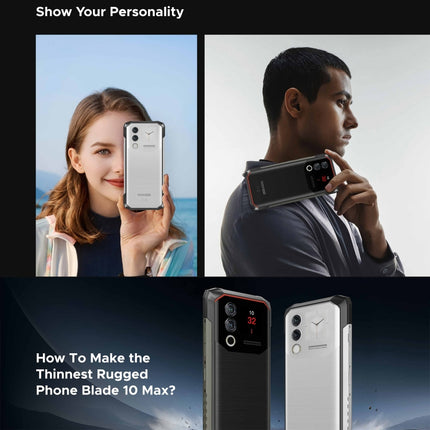 DOOGEE Blade 10 Max Smartphone Red 8GB+256GB 4G NFC Android 14