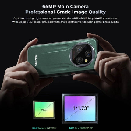 Oukitel WP39 5G Teléfono Robusto 6GB+256GB Visión Nocturna