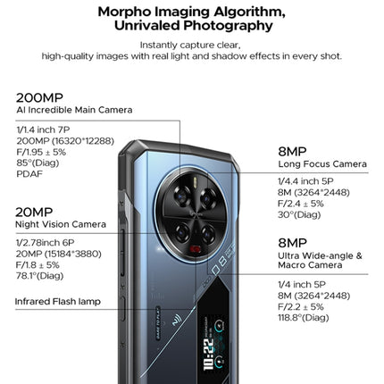 DOOGEE V40 Pro Smartphone 16GB+512GB 6.78in Android 14 5G Resistente