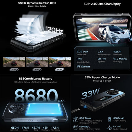 DOOGEE V40 Pro Smartphone 16GB+512GB 6.78in Android 14 5G Resistente