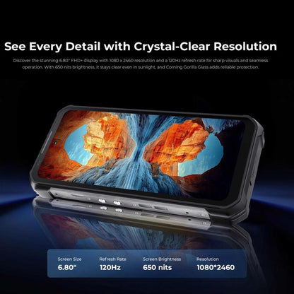 Oukitel WP100 TITAN Teléfono Rugged 5G 16GB+512GB Batería 33000mAh Cámara 200MP